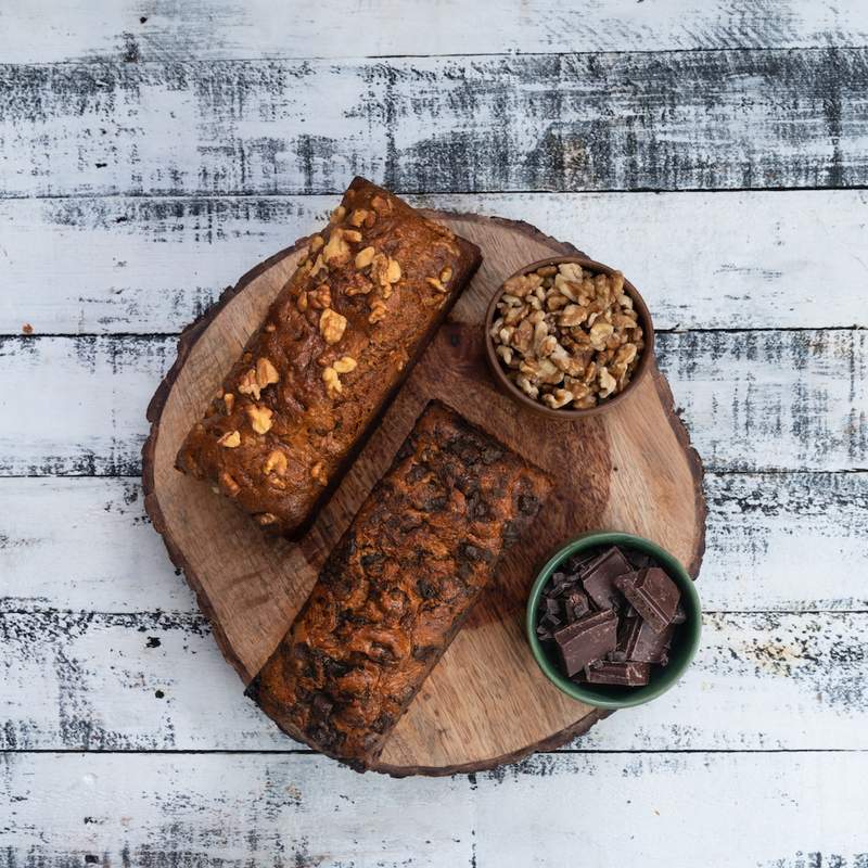Banana Choco+Walnut Loaf